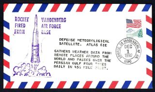 Defense Meterological Satellite Launch 1990 Space Cover (2338)