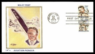 Mayfairstamps Us Fdc 1979 Wiley Post Aviation Pioneer First Day Cover Wwb_62539