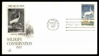 Mayfairstamps Us Fdc 1957 Wildlife Conservation Whooping Crane First Day Cover W