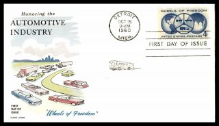 Mayfairstamps Us Fdc 1960 Fluegel Automotive Industry First Day Cover Wwb80401