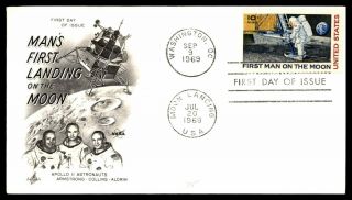 Mayfairstamps Us Fdc 1969 Washington Dc Apollo 11 Astronauts First Day Cover Wwb