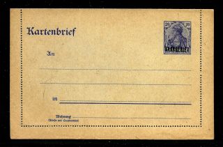 Hick Girl Stamp - German Saar Postal Card Yy