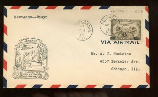 Canada Ffc First Flight Cover 1934 Kewagama,  Quebec To Rouyn,  Quebec