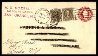 Mayfairstamps Us 1932 East Orange To Leeds Jersey Cover Wwb_69373