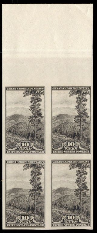 Oas - Cny 7523 Farley Imperforates 1934 National Parks Smokey Mts Scott 765 $16