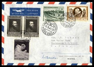 Mayfairstamps Vatican 1965 Airmail To Us Contoocook Nh Cover Wwb89257