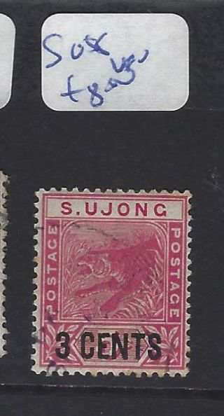 Malaya Sungei Ujong (p0507b) Tiger 3c/2c Sg 55 Vfu