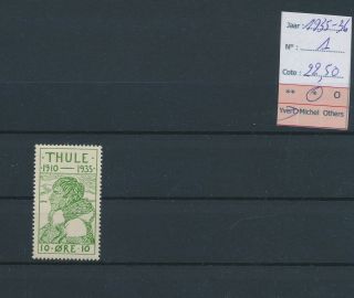 Lk85200 Denmark Thule 1935 Local Issue Fine Lot Mh Cv 22,  5 Eur