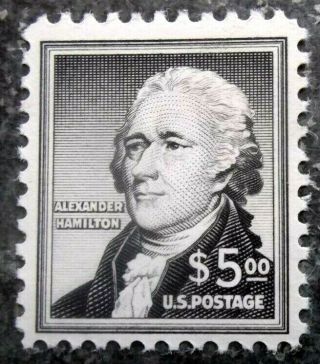 Buffalo Stamps: Scott 1053,  $5 Hamilton,  Nh/og & F/vf,  Cv = $55
