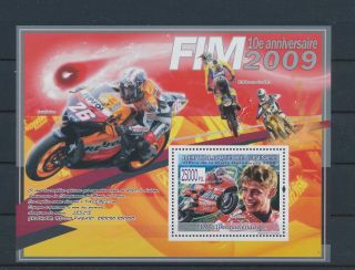 Lk48873 Guinea Racing Sports Motorcycles Good Sheet Mnh