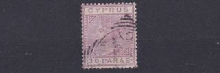 Cyprus 1882 S G 17 30pa Pale Mauve