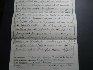 Italy 1944 Camp Florence POW Letter to USA / Light Creasing - Z11319 5