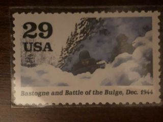 1994 29 Cent Stamp Commemorating Bastogne And The Battle Of The Bulge