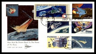 Mayfairstamps Us Fdc 1998 Space Achievements Combo First Day Cover Wwb69987