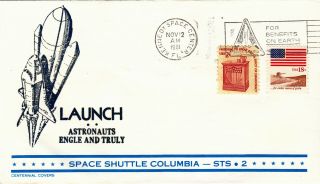 1981 Sts - 2 Columbia Launch; 11/12 Ksc,  Centennial Cachet