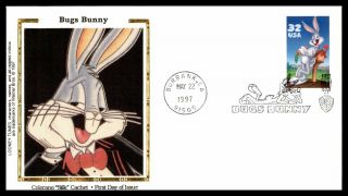 Mayfairstamps Us Fdc 1997 Colorano Silk Bugs Bunny First Day Cover Wwb80313