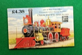Gb,  I - O - M,  £4.  38 Commemorative Stamp Booklet,  1992,  Union Pacific Railroad,  A015