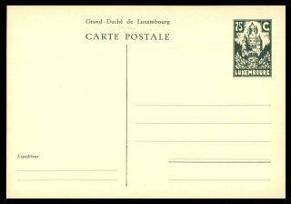 Mayfairstamps Luxembourg 75 Cent Green Postal Stationery Card Wwb84817