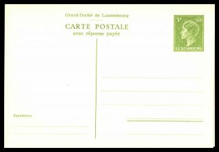 Mayfairstamps Luxembourg 3 Fr Postal Stationery Card Wwb84815