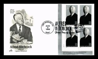 Us Cover Alfred Hitchcock Director Legends Of Hollywood Fdc Plate Block