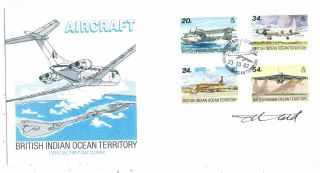 British Indian Ocean Territory - Biot - 1992 Aircraft Set On Signed F.  D.  C.