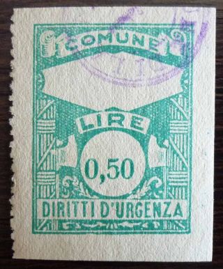 Italy - Rarely Seen Revenue Stamp Rr Italien Stempelmarke Usa J37