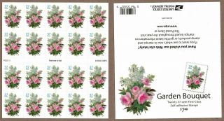2004 Wedding Series 37c Garden Bouquet Booklet Pane Of 20 Stamps Scott 3836 Mnh