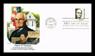 Dr Jim Stamps Us Harry S Truman President First Day Cover Fleetwood