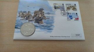 1994 Jersey D - Day Anniversary £2 Coin Cover