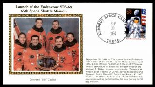 Mayfairstamps Us Event 1994 Launch Of Endeavour Sts - 68 Astronauts Space Colorano