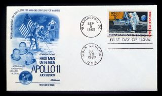 Apollo 11 Saturn 1st.  Men On Moon Fleetwood Fdc Washington Dc July 20 1969 =