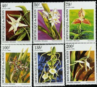 R.  Benin - Flowers - Orhideas 6 St.  Mnh Ben 71