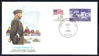 Wwii Us Army General George S.  Patton American Military Hero Cover (1161)