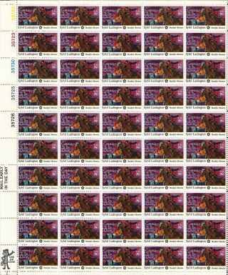 U.  S.  Stamp Sheet Scott 1559 (1975) 8c Contributors To The Cause
