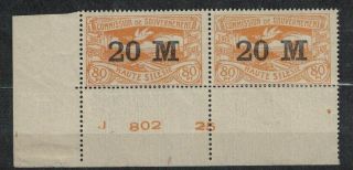 Poland Fischer Ii.  43 Plebiscite Post Office Upper Silesia Stamps,  Mnh Pair.