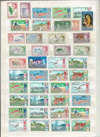 Selection Of Cayman Island Stamps  Cv £22,