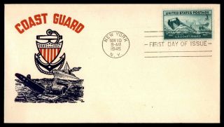 Mayfairstamps Us Fdc 1945 Coast Guard Military York First Day Cover Wwb72545