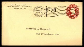 Mayfairstamps Ad 1911 Idaho Boise Falk Co Advertising To Ca Cover Wwb7