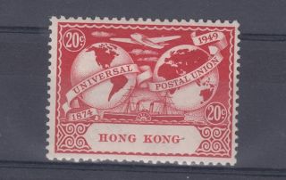 Hong Kong Kgvi 1949 20c Upu Sg174 Mvlh J3056