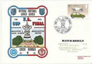 Dawn Football Event Cover (1209) - 1983 Fa Cup Final - Brighton V Man Utd