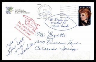 Mayfairstamps Us 2001 Connecticut Returned To Sender Auxiliary To Colorado Sprin
