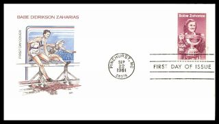Mayfairstamps Us Fdc 1981 North Carolina Babe Zaharias Farnam First Day Cover Ww