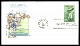 Mayfairstamps Us Fdc 1981 North Carolina Bobby Jones First Day Cover Wwb71425