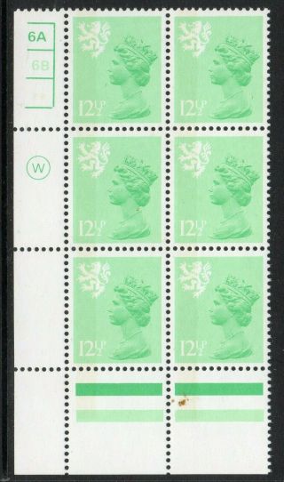 Sg S38 12&1/2p Emerald Cylinder Block Of 6 Cyl 6a 6b