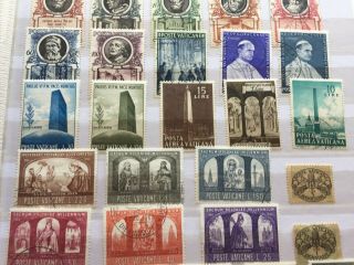 Vatican page of stamps mnh/mint and incl better values incl early 3