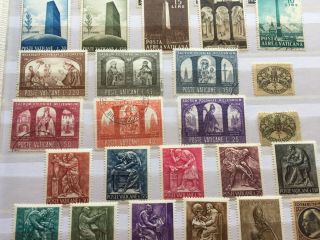 Vatican page of stamps mnh/mint and incl better values incl early 4