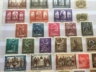 Vatican page of stamps mnh/mint and incl better values incl early 5