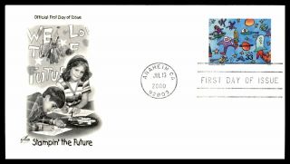 Mayfairstamps Us Fdc 2000 Kids In Space Art Craft Wwb_14943