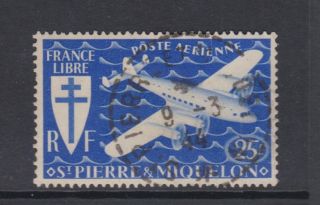 St.  Pierre Et Miquelon - Sg 340 - G/u - 1942 - 25c - Air