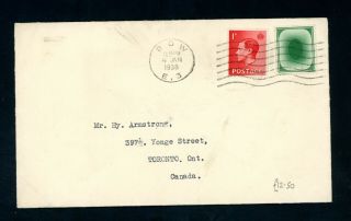 Edward Viii 1938 1d Cover With Trial 